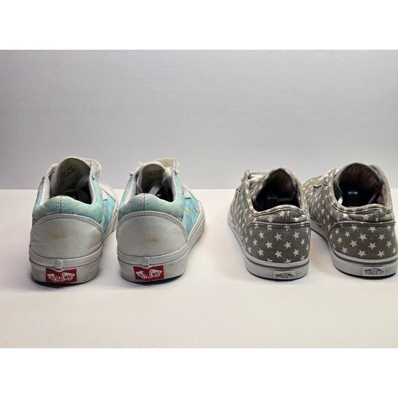 WMN 2 Pair Lot Vans Stars | Spongebob Low Top Skate Shoes Sz. 7.5 | Bundle - Picture 6 of 8